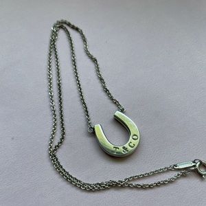 Tiffany & Co. Silver Horseshoe Pendant Necklace